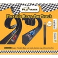 thumbnail image 3 of Toy Car Track Set, Flexible Track, with Pressure Suction Cup, 2 Small racecars, Zipup Storage Bag, Highly Flexible Two-Lane Racetrack. Slot Car Race Tracks Set, DOUBLESIDED 5+ Meters Long, 3 of 5