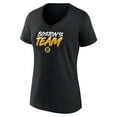 thumbnail image 2 of Women's Black Boston Bruins Active Edge V-Neck T-Shirt, 2 of 3