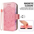 thumbnail image 5 of Asuwish Compatible with Samsung Galaxy S25 Ultra Wallet Case Lanyard Leather Flip Card Holder Stand Wrist Strap Cell Phone Cover for Women Men Pink, 5 of 8