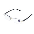 thumbnail image 3 of Zilead-gafas de lectura sin montura para hombre y mujer, lentes cuadradas sin marco para presbicia, con aumento de luz azul, dioptrías + 100 + 400, 3 of 4