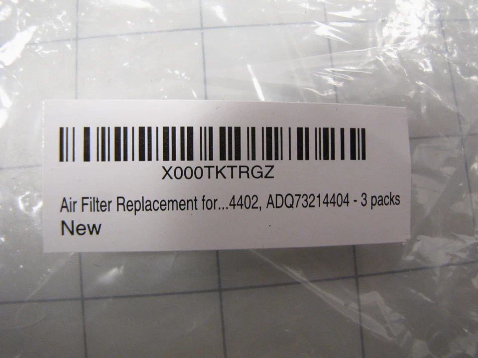 CRESTIN- 3Pk Refrigerator Air Filter Replaces Lg Adq73214404 New