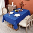 thumbnail image 2 of MEANMOY Royal Blue 210GSM Water & Stain Resistant Rectangle Tablecloth, 52 x 70 inch Rectangular Table Cloth Wrinkle Free Washable, 2 of 8