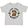 thumbnail image 3 of Inktastic Live Love Monkeys Boys or Girls Toddler T-Shirt, 3 of 5