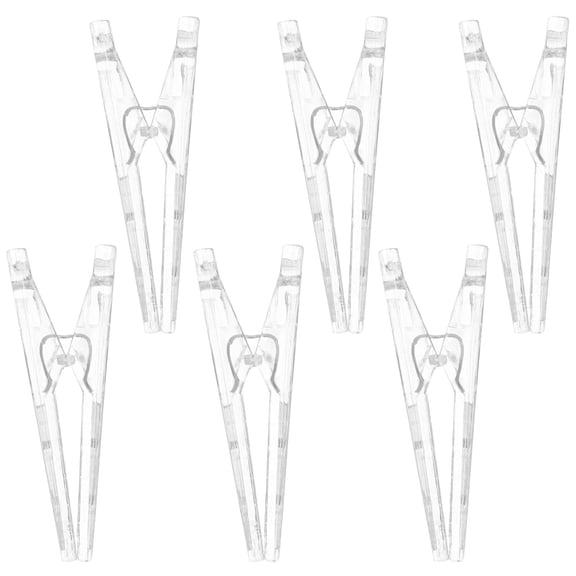 SEWOART 6Pcs Practical Transparent Sewing Clips with Anti Slip Texture for Home Use