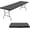 Black 8 FT, variant on HUANG 8FT Half Portable Foldable Picnic Table Black - for Office Home Camping Party