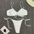 thumbnail image 5 of Conjuntos de bikini Prolriy para mujer, traje de baño para mujer, ropa de playa, moda de baño de verano dividido, trajes de baño estampados, conjunto de tankinis, trajes de baño para mujer, blanco L, 5 of 5