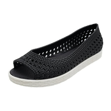 

Women\ s Hollow Sandals Breathable Slip-on Casual Shoes Summer Beach Supply Vintage Style