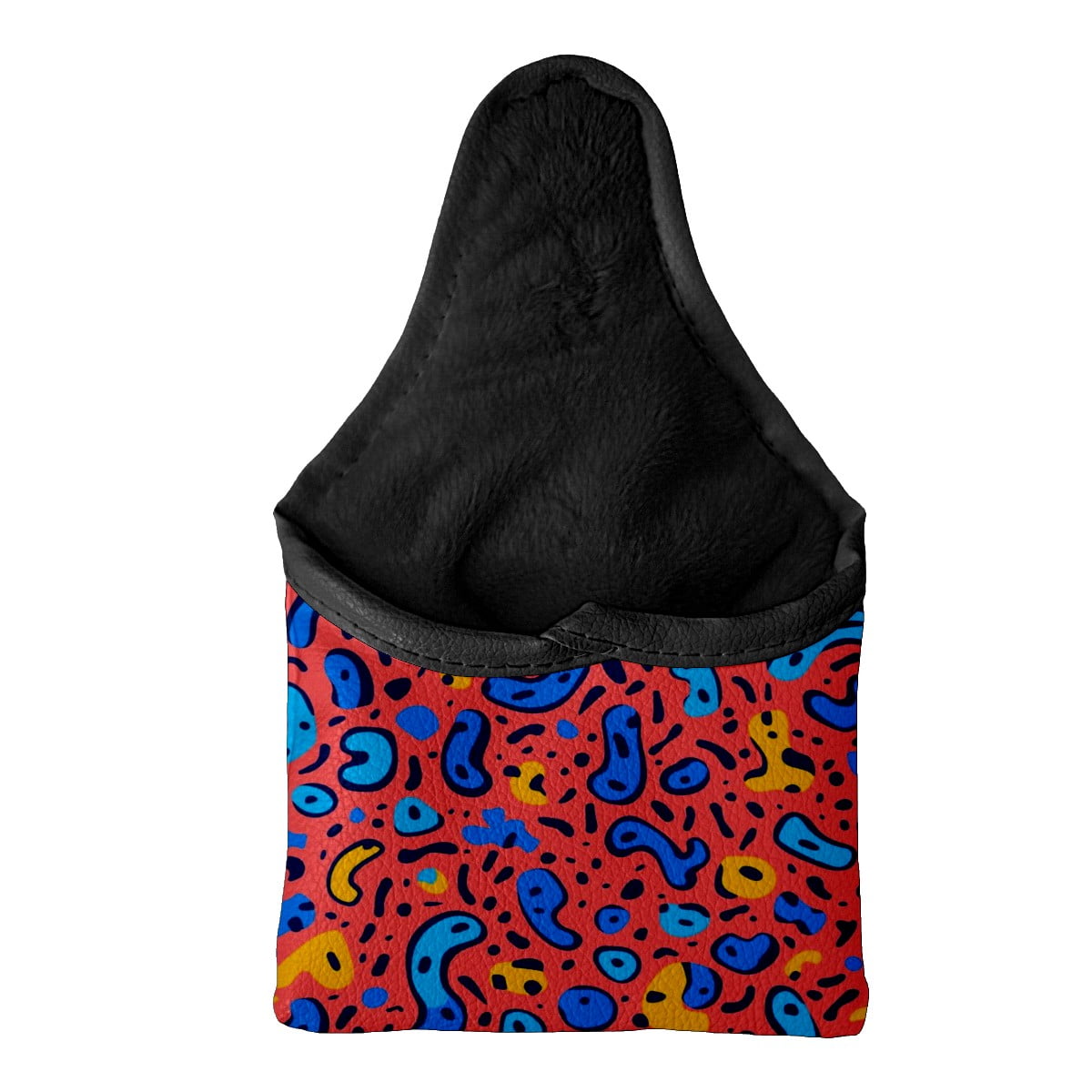 Golf Mallet Putter Cover Premium Leather Golf Putter Head Cover with Magnetic Closure Golf Cover for Men and Women Irregular Pattern