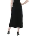 thumbnail image 2 of Anne Klein Cotton Blend Sweater Knit Midi Skirt Anne Black XL, 2 of 2
