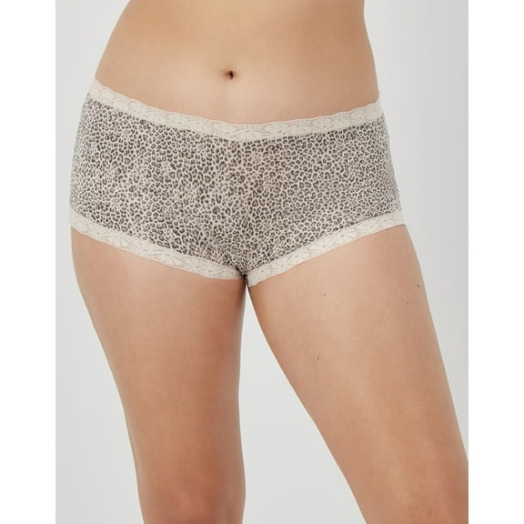 Maidenform Boyshort One Fab Fit Microfiber Womens Underwear With Lace Stretch Full Coverage sz 5-9 40760