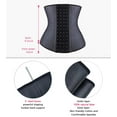 thumbnail image 4 of YIANNA Waist Trainer for Women Latex Underbust Waist Corsets Cincher Hourglass Body Shaper Black-S, 4 of 7