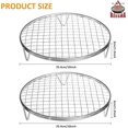 thumbnail image 2 of Cooling Rack - 304 Stainless Steel Dish Rack for Cooking and Baking - Premium Steamer Rack, Canning Rack - Stackable Cake Cooling Rack - Set of 2-10 Inch, 2 of 7