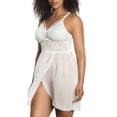 thumbnail image 3 of Parfait Mia Lace Lingerie Wire-Free Chemise, Pearl White, S, 3 of 5