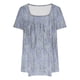 thumbnail image 3 of Fiudx Camisas para Mujer Mujer Moda Casual Manga Corta Suelta Camiseta Blusa Tops, 3 of 3
