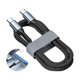 thumbnail image 2 of Matsuzay Cable cargador tipo C PD de 100W, adaptador resistente a la corrosión de línea de datos trenzada de nailon de carga rápida para Teléfono y Comunicación, 2 of 6