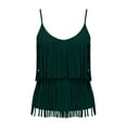 thumbnail image 5 of Erwazi Tank Tops for Women Summer Solid Sleeveless Tassel Top Flowy Loose Fit Trendy Casual Camisole Stylish Tops, 5 of 5