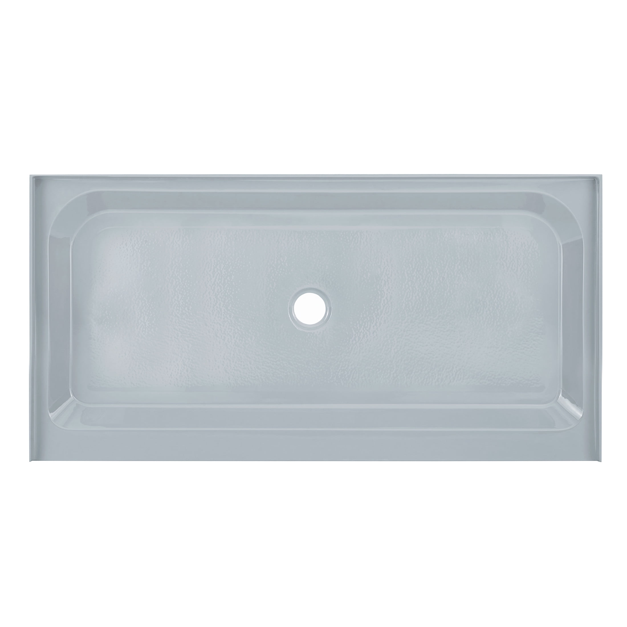 Voltaire 60" x 30" Single-Threshold, Center Drain, Shower Base in Gray