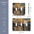 thumbnail image 2 of Yayeee Toggle Light Switch Wall Plate 2-Gang 4.56"x4.48" Decorative Outlet Cover, Bright Skeleton, 2 of 7