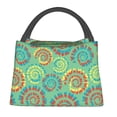 thumbnail image 1 of Disketp Colourful Tie Dye Bolsa Térmica Estampada, Bolsa Térmica Aislante para Almuerzo, Playa y Campamento, 1 of 6