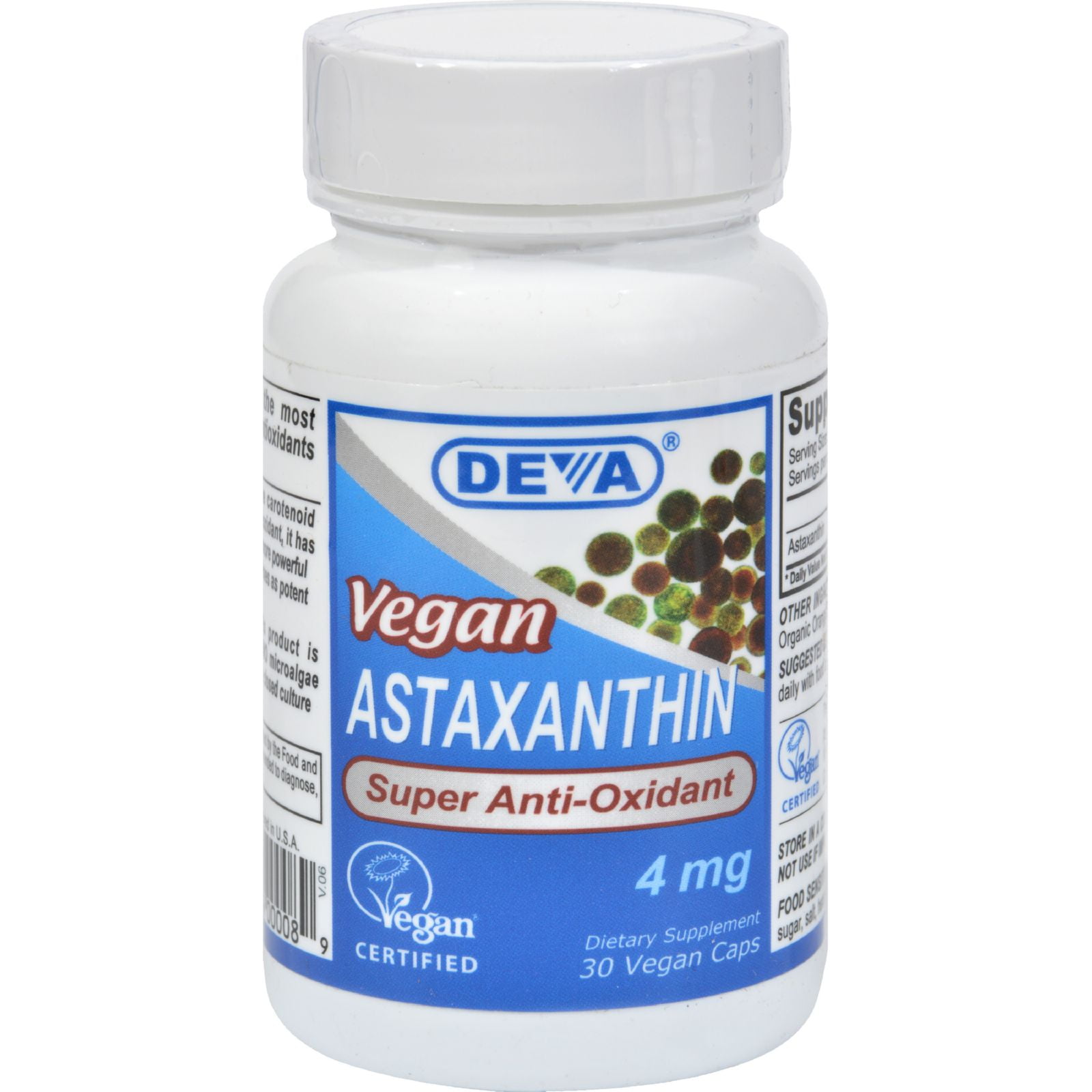 Deva Vegan Astaxanthin Super Antioxidant 4 mg 30 Capsules