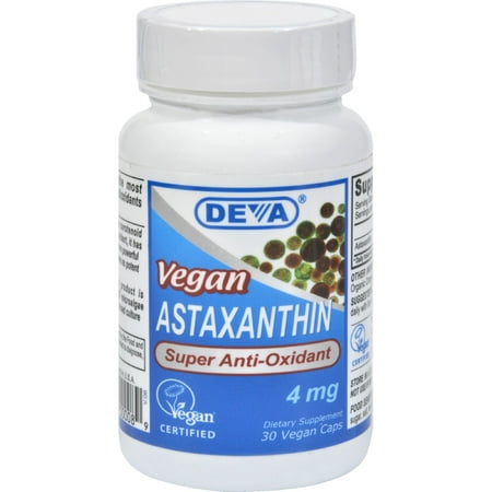 UPC 895634000089 product image for Deva Vegan Vitamins 0911735 Astaxanthin Super Antioxidant - 4 mg - 30 Capsules | upcitemdb.com