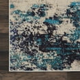 thumbnail image 5 of Nourison Celestial Abstract Ivory/Teal Blue 3'11" x 5'11" Area Rug, (4x6), 5 of 9