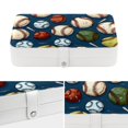 thumbnail image 4 of Baseball PU Leather Jewelry Box with Removable Compartment and Necklace Holder - Portable Jewelry Display Case for Jewelry Boxes, 4 of 6