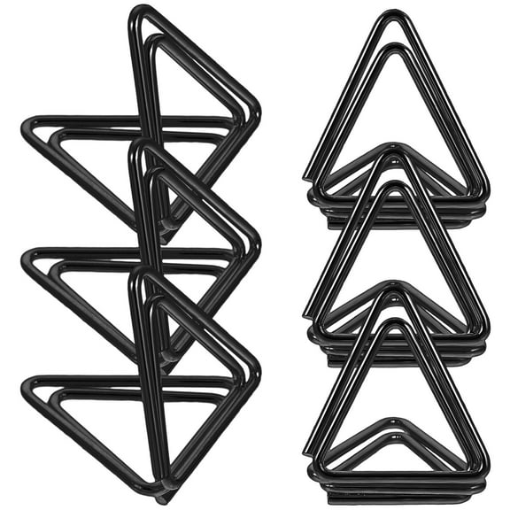 WASHWEPE Triangle Place Card Holders 6Pcs Metal Picture Stand Clips For Tables