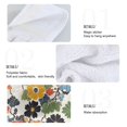 thumbnail image 2 of Yayeee Kitchen Hanging Hand Towels Set of 2 with Loop Bathroom Absorbent Tie Towel, Black Flowers Pattern, 2 of 7