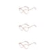 thumbnail image 3 of Minnieouse 1 par de gafas para mujer, triangulares, universales, HD, con estilo, protección solar, decorativas, a la moda, adorno para gafas, Type1 NO1, 3 of 6