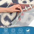 thumbnail image 4 of Yayeee Kitchen Valance Rod Pocket 54" x 18" Living Room Window Curtain, Gray Game Day, 4 of 6