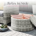 thumbnail image 2 of Elle Decor Vallauris Table Basse d'Extérieur avec Rangement Gris, 2 of 5
