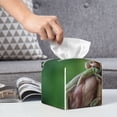thumbnail image 6 of Lsque Australian White Tree Frog Sitting on Branch Printed Tissue Box Cover Holder, Facial Paper Organizer Dispenser,Square with Bottom Belt, PVC Leather Decorative Organizer, 6 of 8