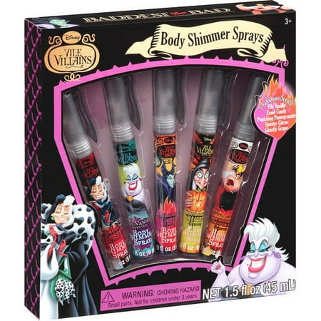Disney Vile Villains Body Shimmer Sprays, 5 pc