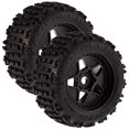 thumbnail image 1 of ARRMA 1/10 dBoots Backflip LP Front/Rear 3.8 Pre-Mounted Tires, 17mm Hex, Black (2): 4S, ARAC9468, 1 of 2