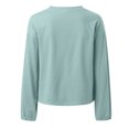 thumbnail image 5 of Siilsaa Women's Crewneck Sweatshirt with High-Low Hem Blue,M, 5 of 5