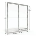 thumbnail image 6 of Basco DLXH05A4068OBOR Deluxe 71-1/2" High X 47" Wide Bypass Framed Shower Door - Bronze, 6 of 7