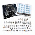thumbnail image 2 of The Nightmare Before Christmas Bracelet Set with 20 Charms 3 Chains Adjustable Length Halloween Christmas Gift, 2 of 5