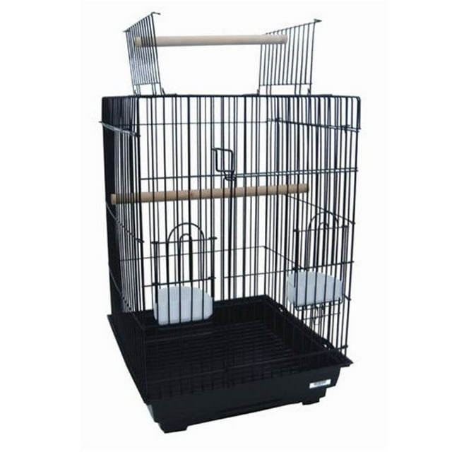 YML 5984BLK Cage Ouverte pour Petit Perroquet, Noire