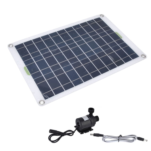 Bomba de Agua de Energía Solar, 800/H de Bajo Ruido Ecológico Bomba de Agua Solar de Agua Solar 50W Panel para el Hogar para Fuente para Jardín