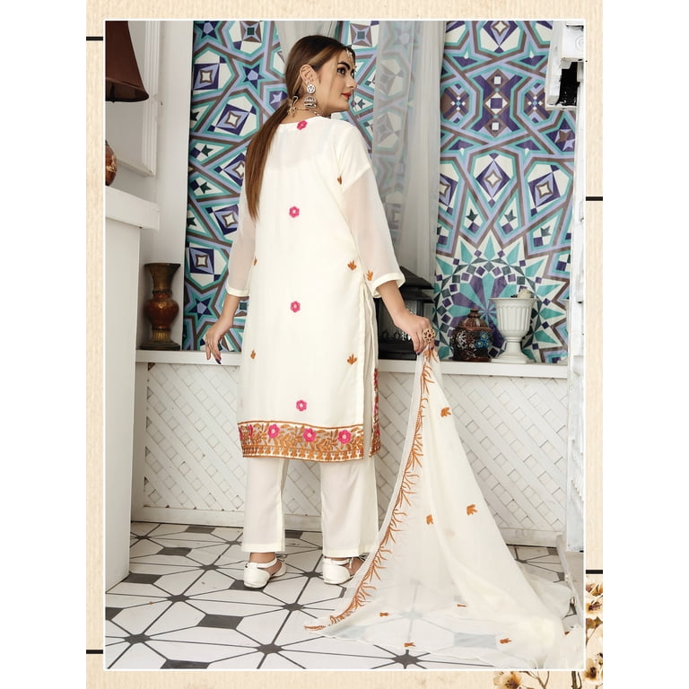 open lace back dress Elegant Formal Pakistani Dress in Ice White Shade Online  Nameera by Farooq
