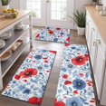 thumbnail image 2 of Pioneer Flower Floral Print Pattern Kitchen Rugs Sets Of 3,Kitchen Runner Rugs Non Skid Washable,Decorative Kitchen Floor Mats for Kitchen,Sink,Laundry,17"x30"+ 17"x47" + 17"x59", 2 of 6