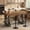 Brown and Dark Grey, variant on 62.99 Inch Counter Height Table,Bar Counter Height Dining Table,Bar Table with Metal Footrest ,for Kitchen, Living Room, Bar, Seats 4-6 People, Brown