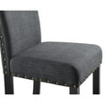 thumbnail image 5 of New Classic Furniture Crispin Solid Wood Dining Chair in Granite Gray (Set of 4), 5 of 7