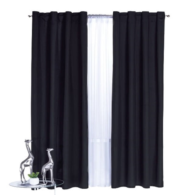 Cortina Decorativa Colchas Concord Neo Negro Corta Neo Negro