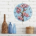 thumbnail image 3 of Cartoon Plum Blossom Round Wall Clock Silent Analog Battery Operated Gold Pointer Home Decor 9.84" Diameter, 3 of 11