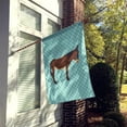 thumbnail image 2 of Caroline's Treasures BB8027CHF Zamorano-Leones Donkey Blue Check Flag Canvas House Size , Large, multicolor, 2 of 4