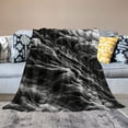 thumbnail image 2 of Nawypu  Ombre Navy Blue Throw Blanket, Ultra Soft Spring Throw Blanket, Knitted Blanket for Couch, Warm Cozy Reversible Knitted Throws for Sofa, Bed, Throw, 2 of 6