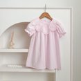 thumbnail image 6 of SUYIDA Girls Summer Flutter Sleeve Dress, Casual Party Outfit A Line Knee Length, Twirl Playful Daily Wear for Kids, 6 of 6