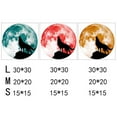 thumbnail image 2 of Creative Luminous Moon Wall Stickers Halloween Decoration Stickers Luminous Wolf, 2 of 4
